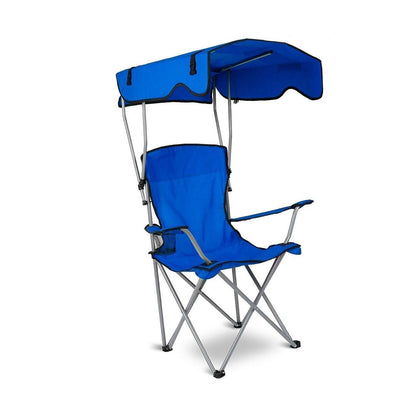 Portable Camping Recliner for Beach and Outdoor Activities, Foldable Outdoor Lounge Chair with Cup H - Mova