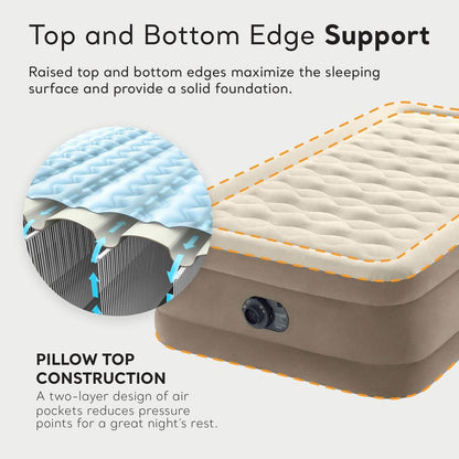 Ultra Plush Air Mattress with Built-In Electric Pump - Mova